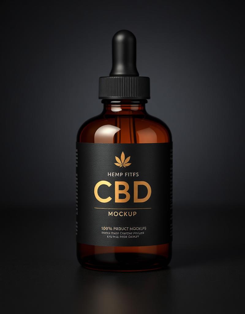 Premium CBD Oil product photography