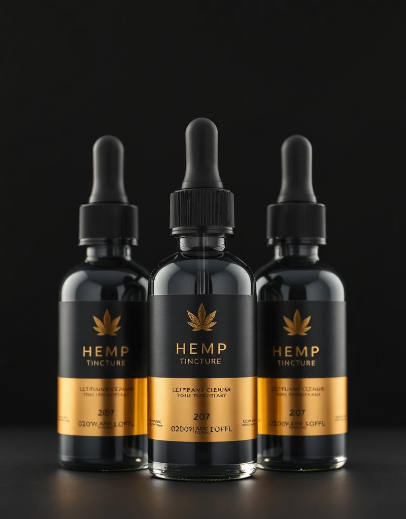 Hemp Tincture Collection product photography